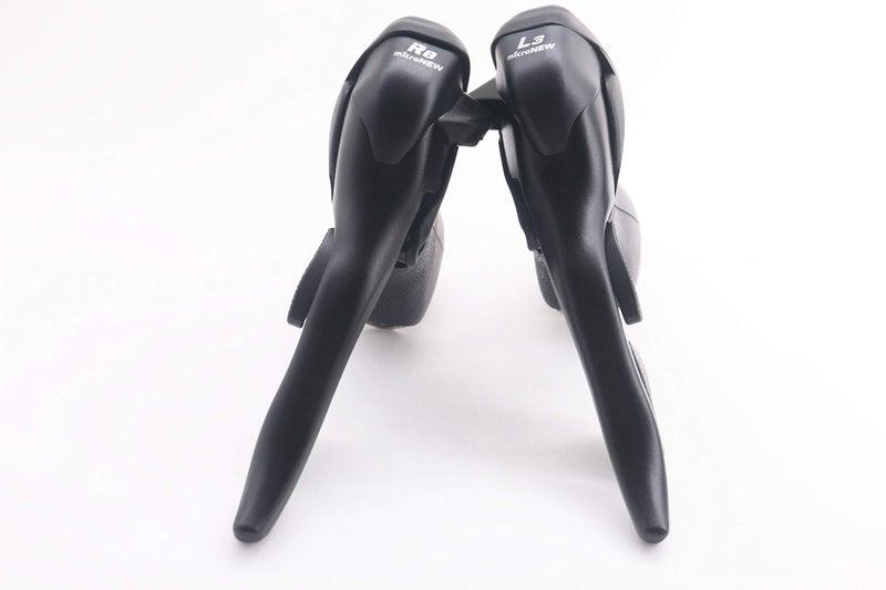Micronew Trip SB-R483 (3X8) Speed Shifters Road Bicycle 8 Speed Brake Dual Control Levers for Shimano ST-2400 Claris Shift/Brake 3x8-Speed Lever STI Set - Image 1